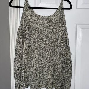 Open shoulder sweater